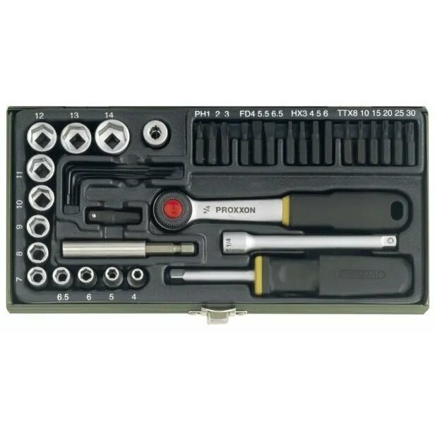 Proxxon SOCKET WRENCH SET PROXXON 38PCS