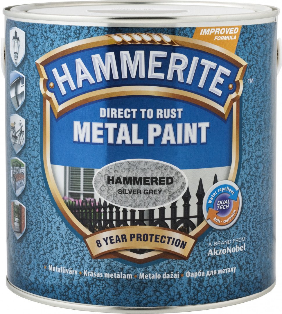 Hammerite PAINT HAMMERITE GREY HAMMERED 2