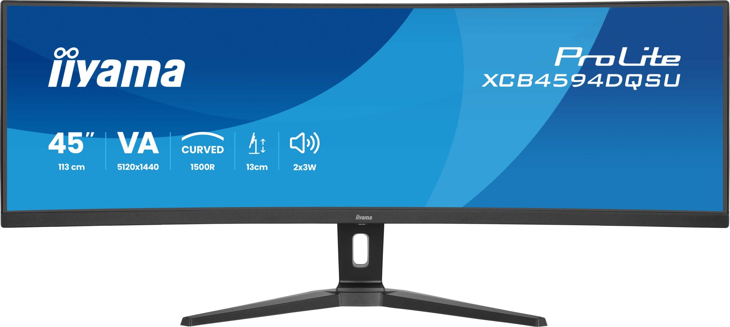 Iiyama ProLite/XCB4594DQSU-B1/44,5"/VA/DQHD/75Hz/2ms/Čer ná/3R |