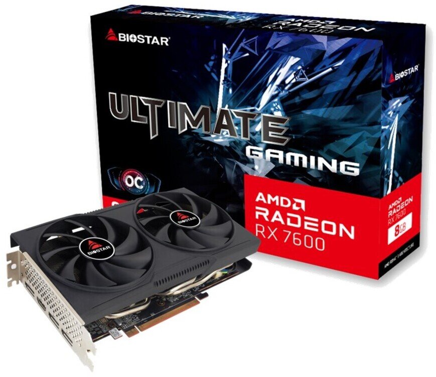 Graphics Card|BIOSTAR|AMD|Radeon RX 7600|2318 MHz|8 GB|GDDR6|128