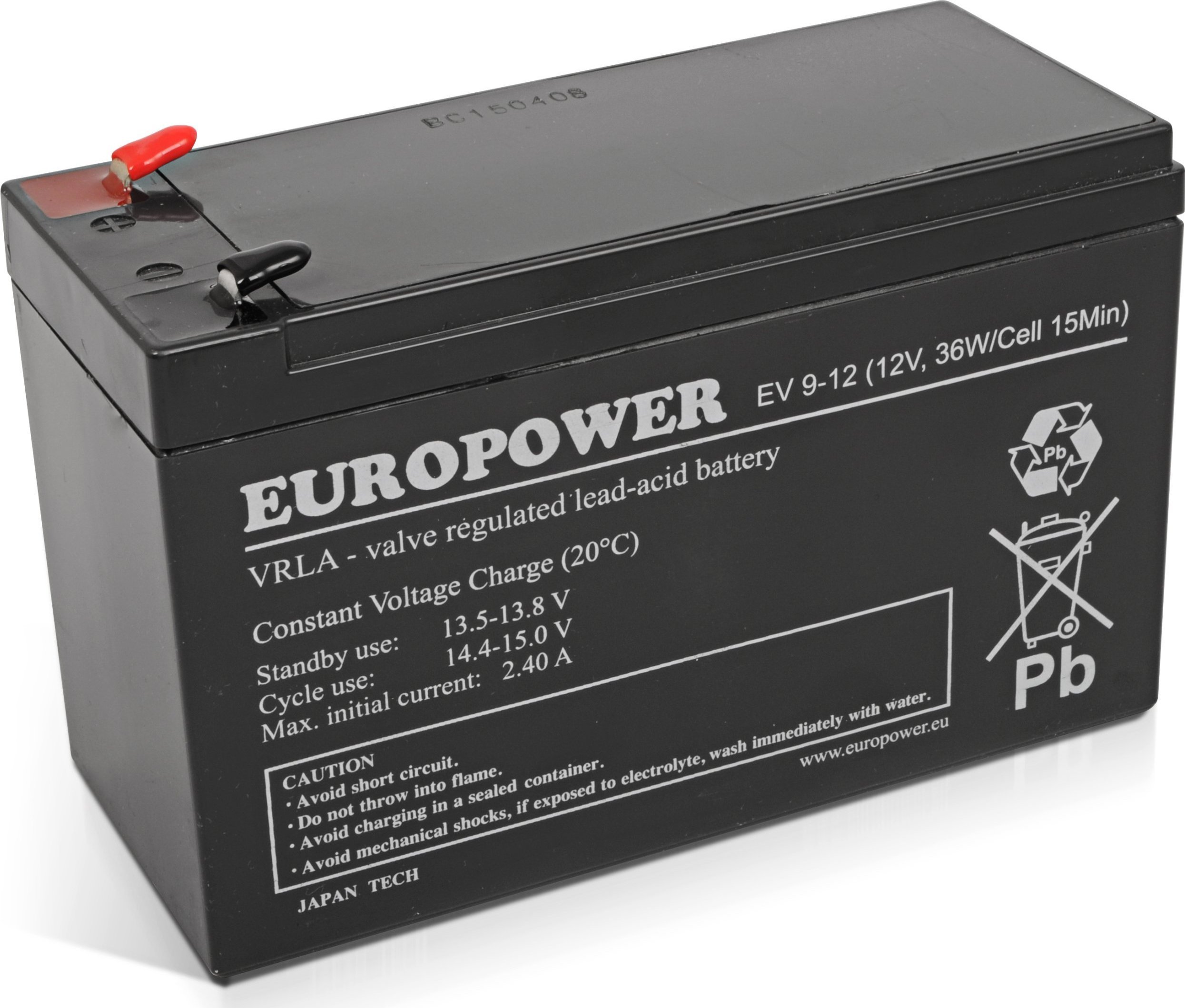 Europower Akumulator 12V 9Ah AGM EV9-12