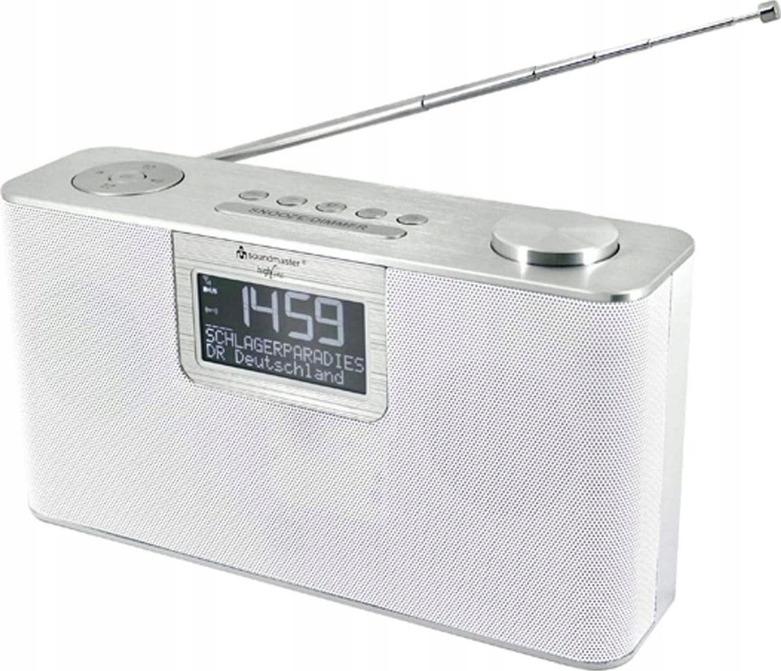 Głośnik Soundmaster DAB700WE Srebrny, Biały (00-6798)
