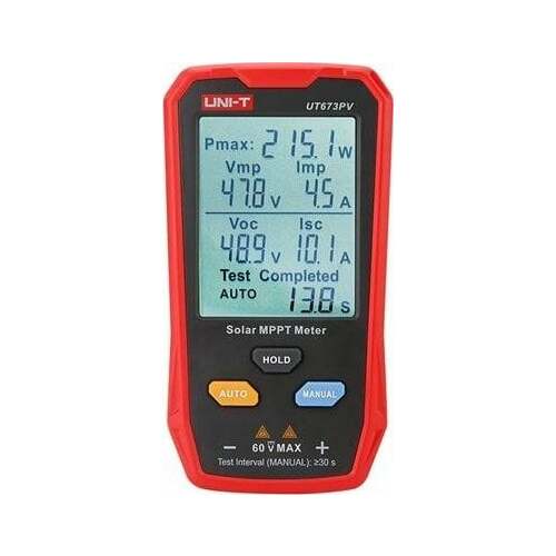 Uni-T MPPT tester 5-800W 0-35A 12-60VDC
