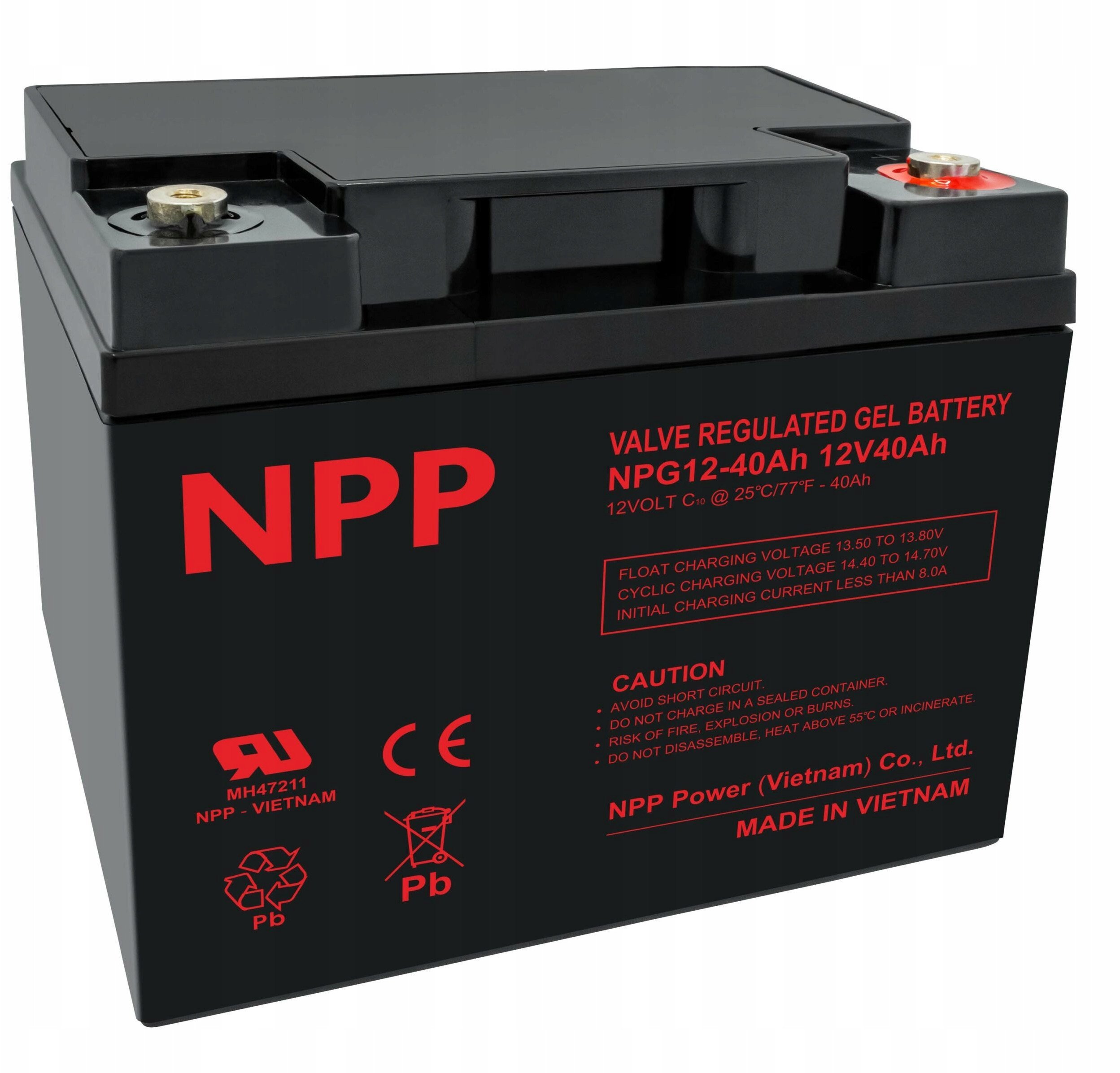 Brightsign Battery 12V 40Ah Pb GEL