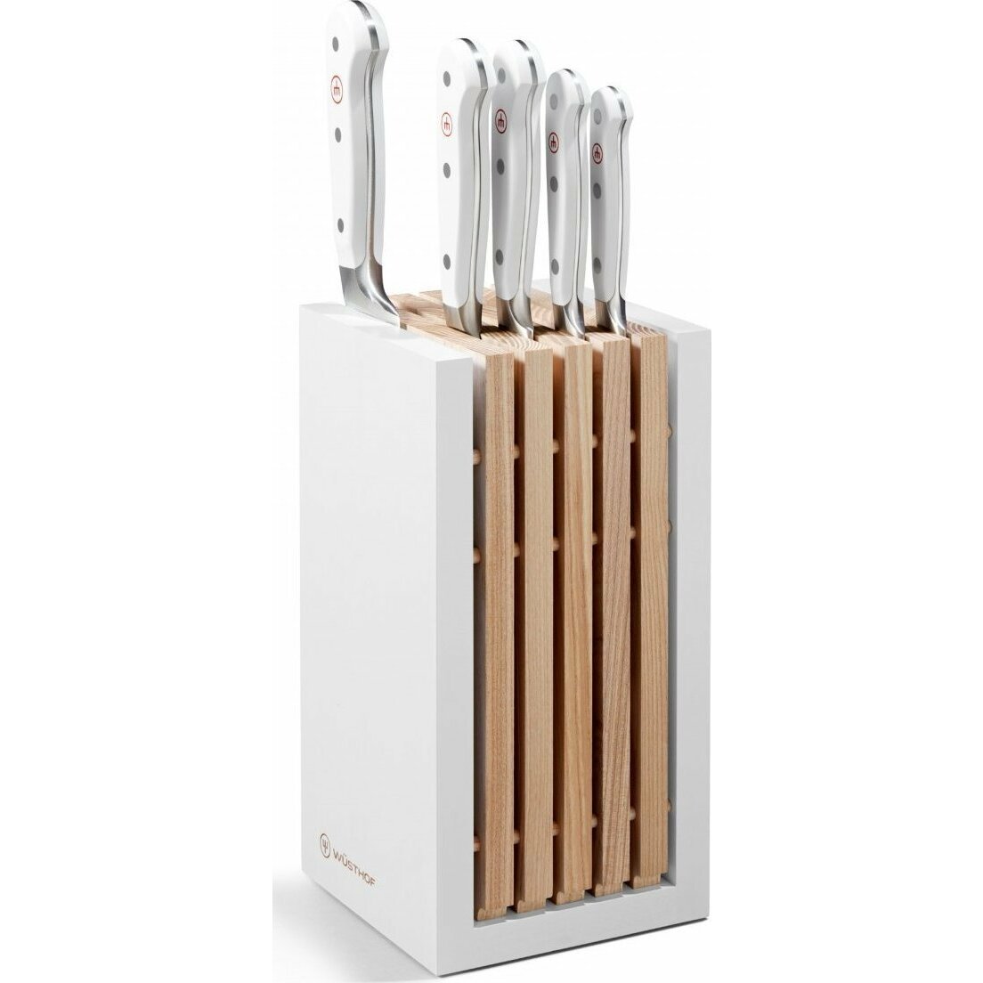 Wusthof CLASSIC WHITE Blok z 5-oma