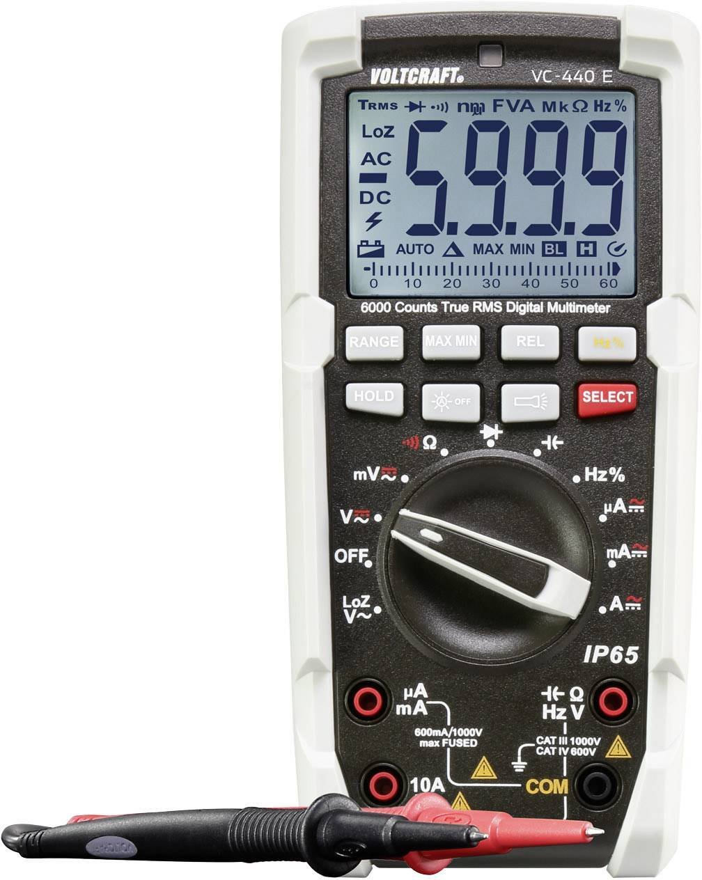 Voltcraft Multimetr cyfrowy VC-440 E, IP65
