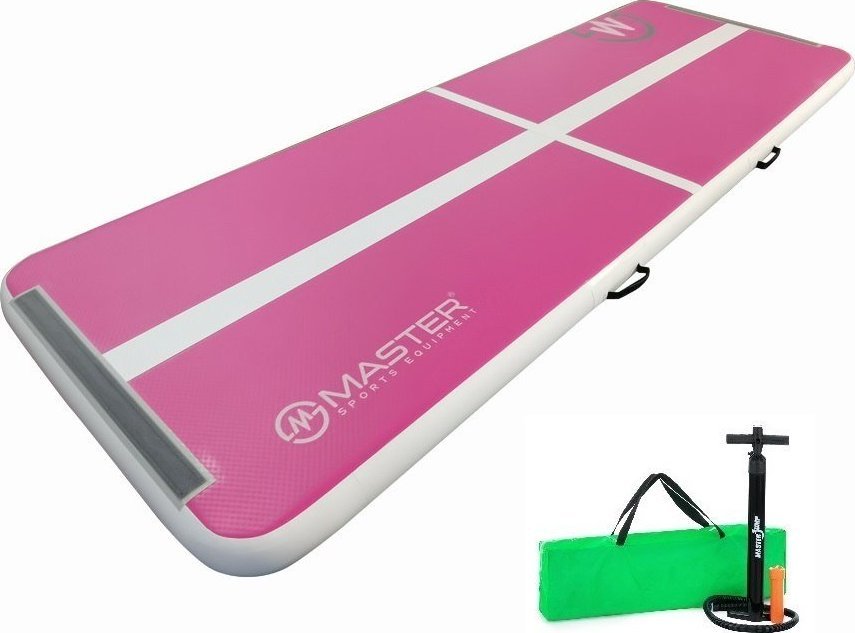 Master Dmuchany materac gimnastyczny MAS-B860-Pink-White 300