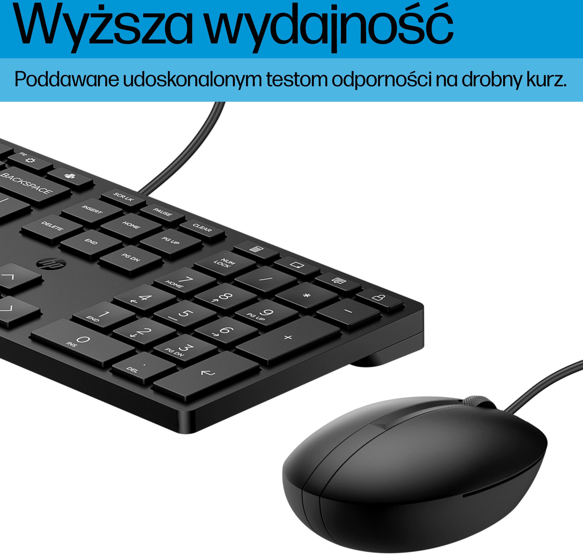 Klawiatura + mysz HP 320MK czarna