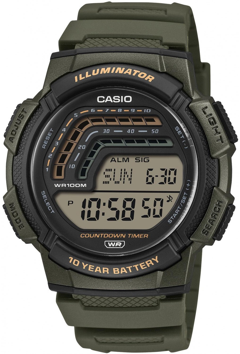 Zegarek Casio Zegarek męski Casio WS-1800-3AVEF