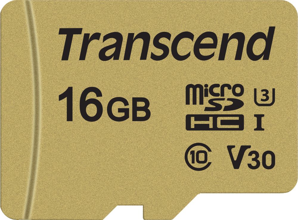 Karta Transcend 500S MicroSDHC 16 GB