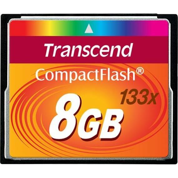 MEMORY COMPACT FLASH 8GB/133X TS8GCF133 TRANSCEND