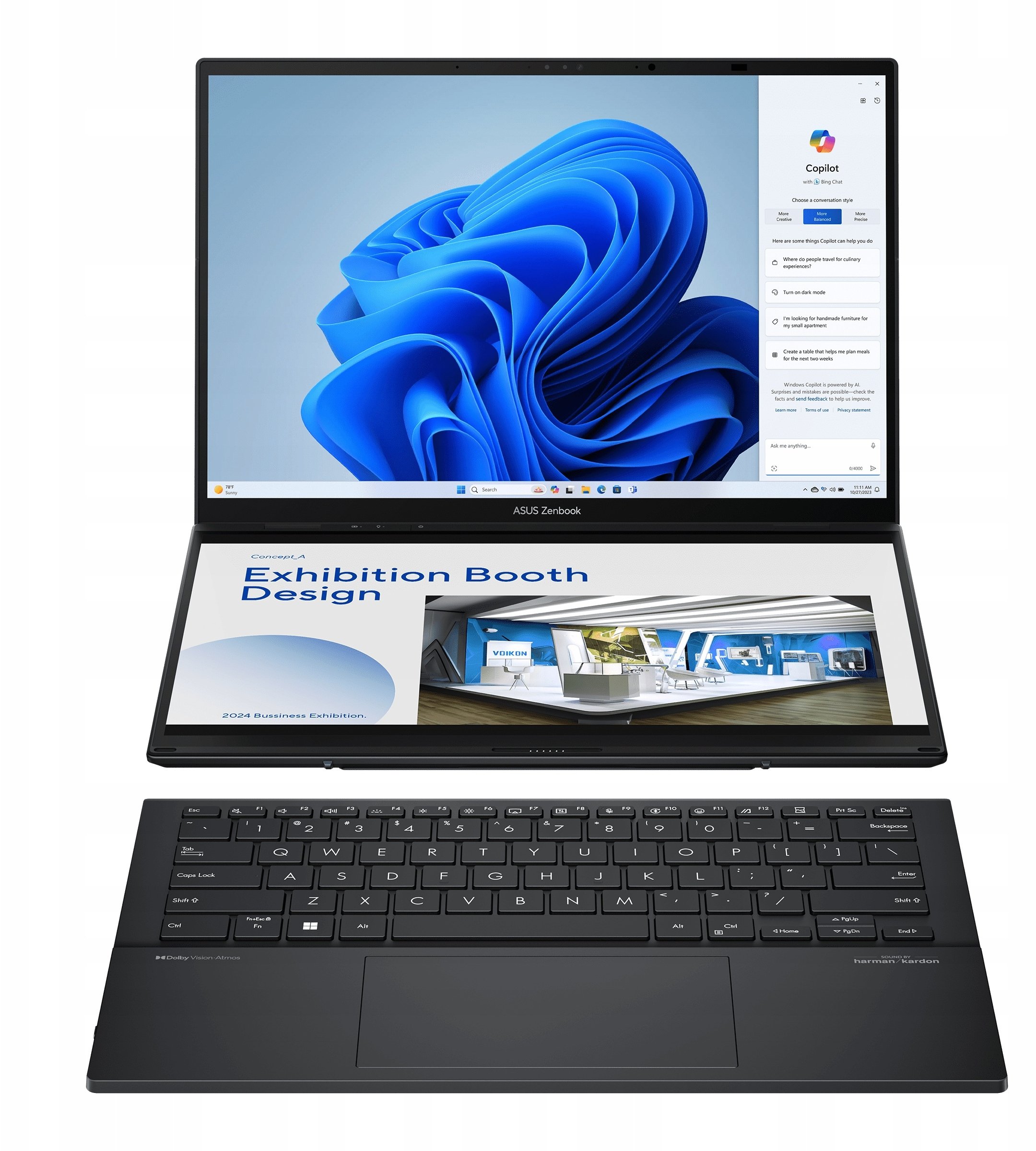 Laptop Asus Zenbook Duo OLED UX8406
