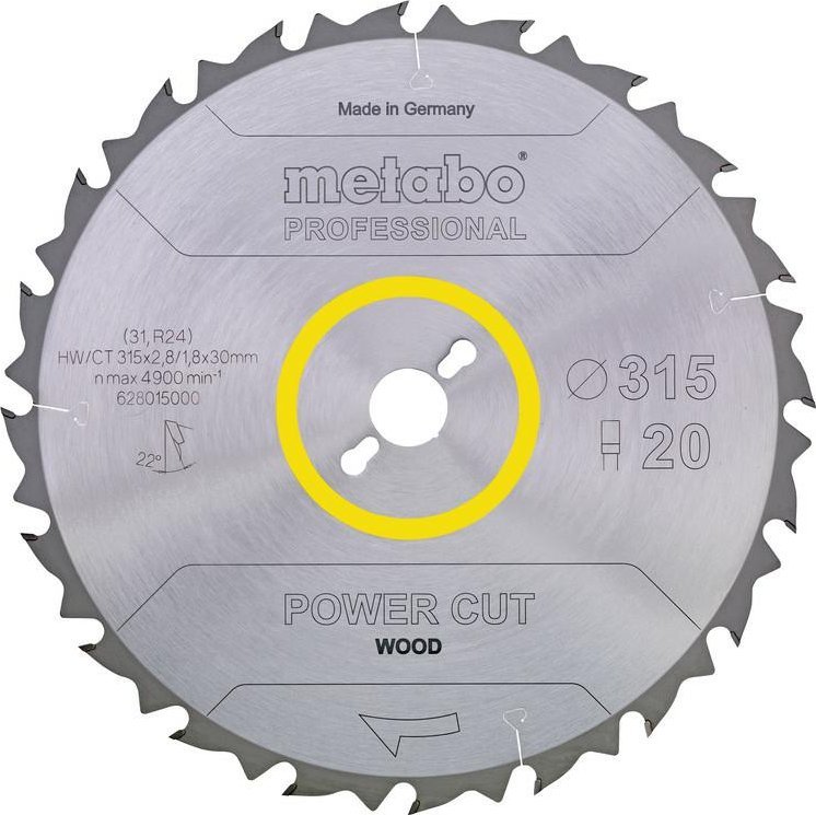 Metabo Piła tarczowa 315x30x20z Power Cut