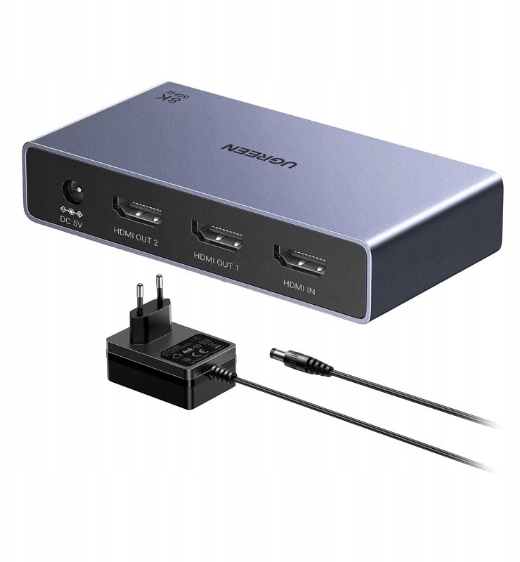 Ugreen Rozdzielacz HDMI CM694 1x2, 8K