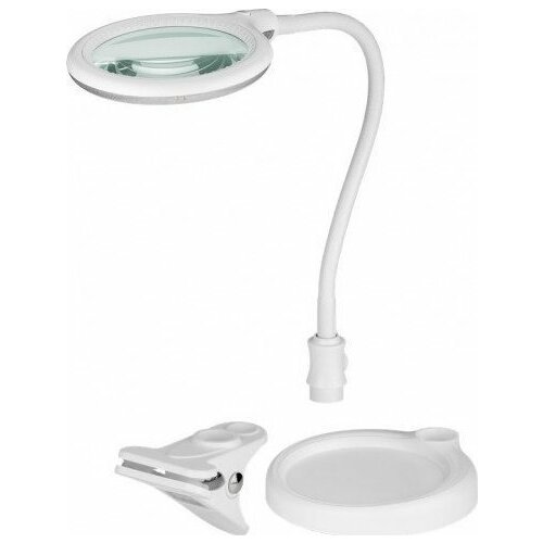 Goobay Lampa lupa LED z podstawą/zaciskiem