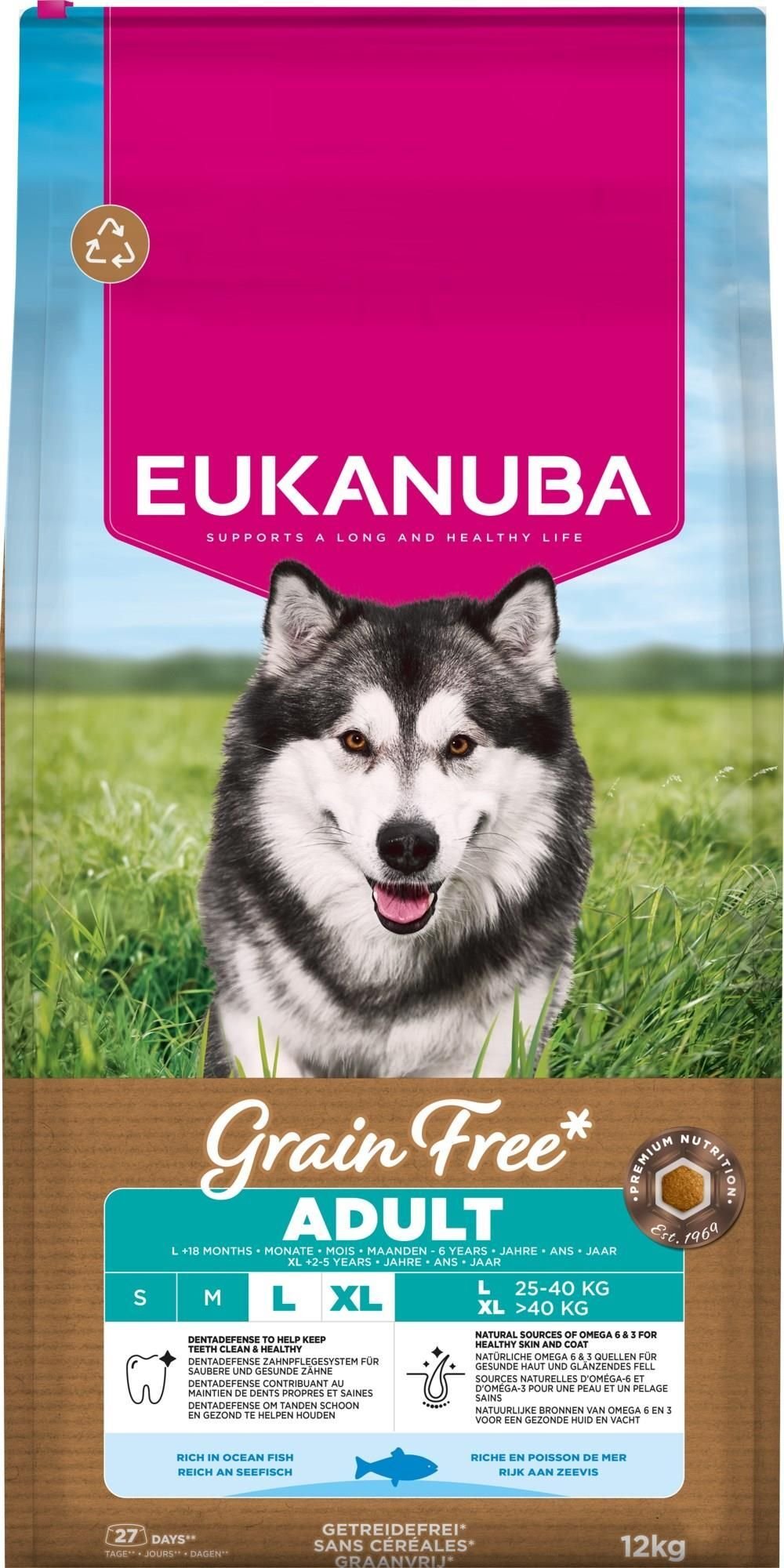 EUKANUBA Grain Free Adult Large Ocean