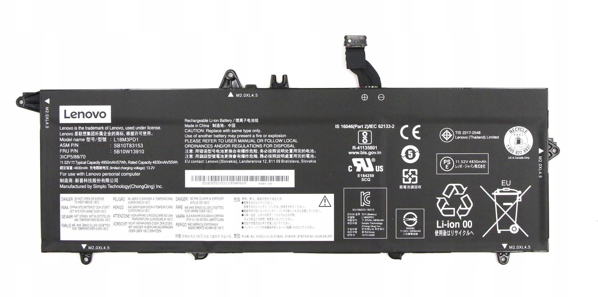 Bateria Lenovo Lenovo BIS3 do Jazz