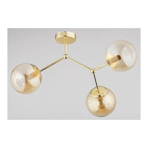 Lampa sufitowa Alfa Golem Złota Lampa