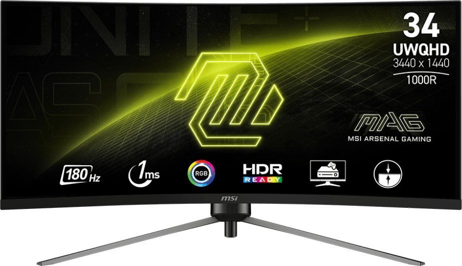 MSI MAG/345CQR/34"/VA/wQHD/180Hz/1ms/Černá/3R | MAG 345CQR