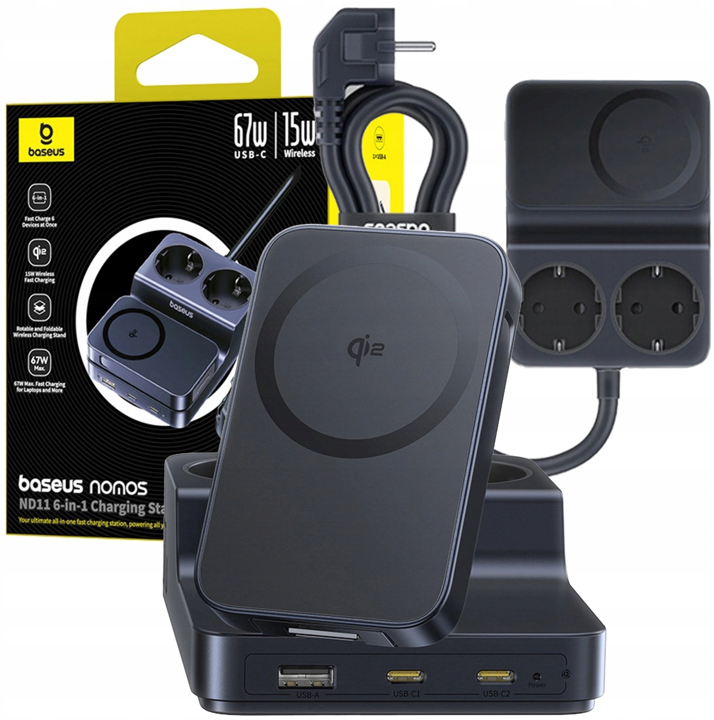 Ładowarka Baseus Nomos ND11 6w1 Indukcyjna