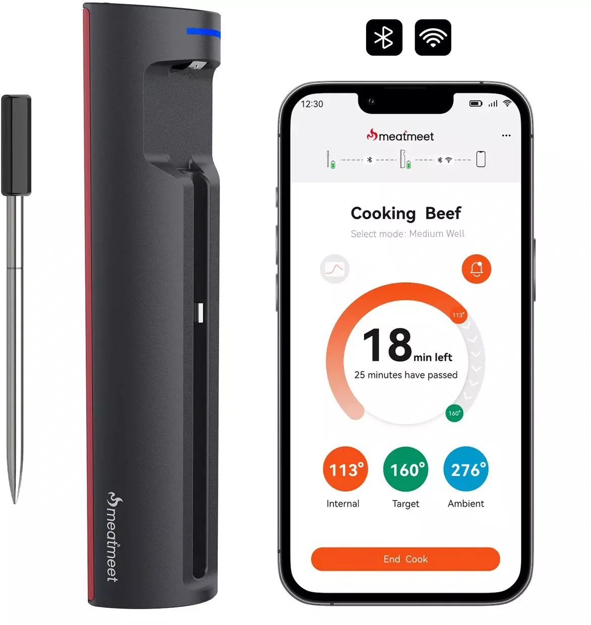 Wozinsky Termometr kuchenny Meatmeet Pro smart