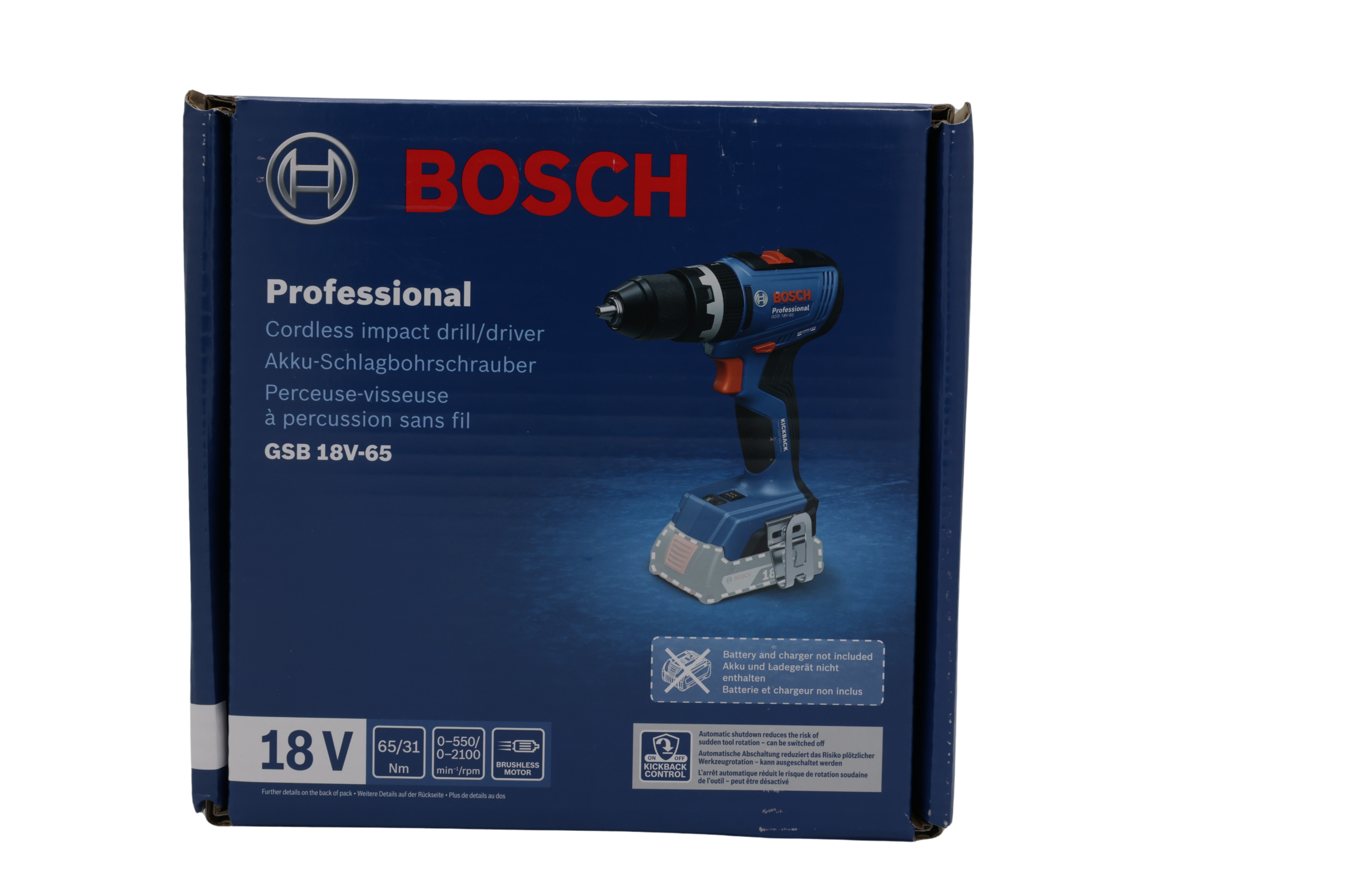 Bosch Prof. 18V Akku-Bohrschrauber GSB 18V-65