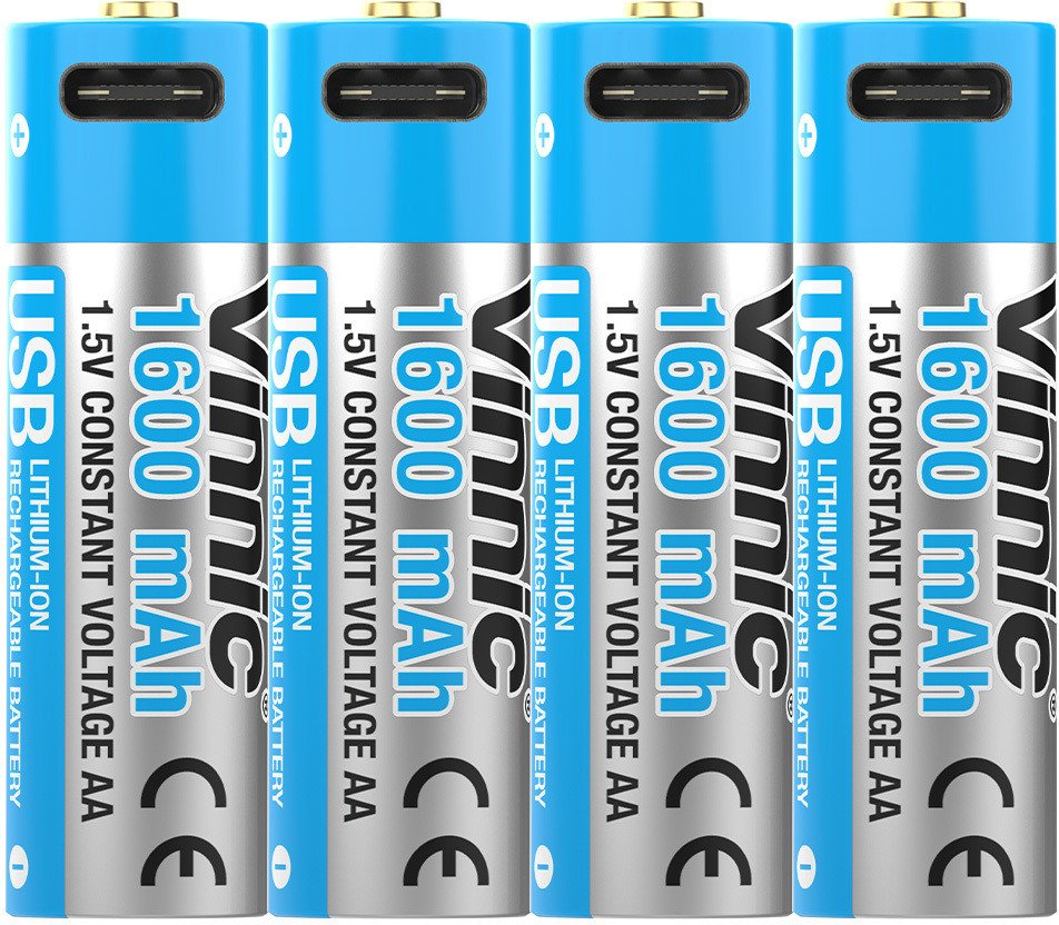 Vinnic Rechargeable akumulator AA USB Type-C