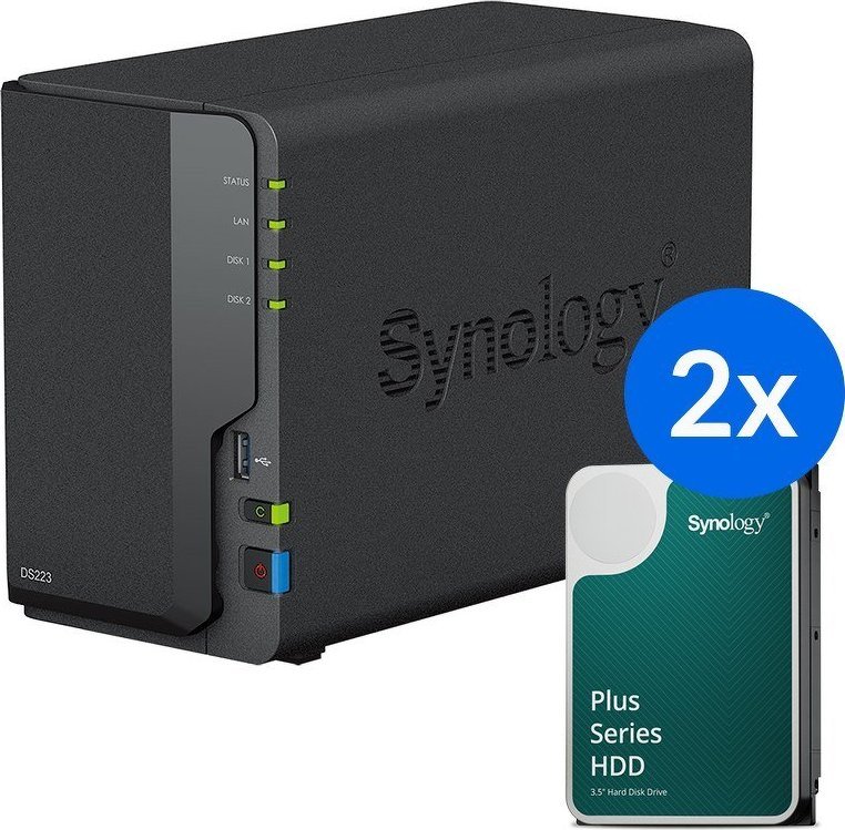 Synology DS223+2x HAT3300-6T (2x 6TB) |