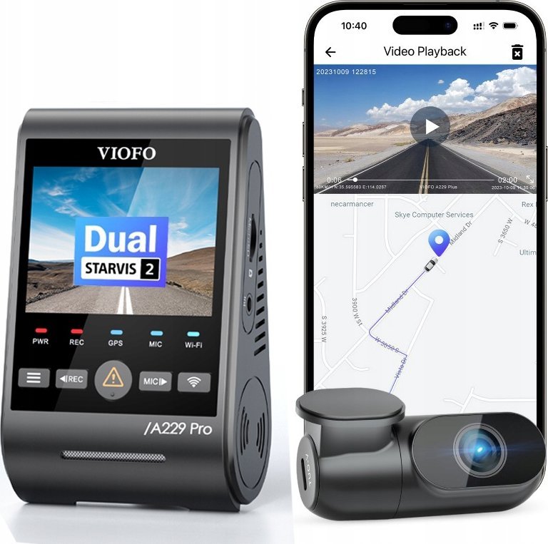 VIOFO A229 Pro 2CH-G GPS -