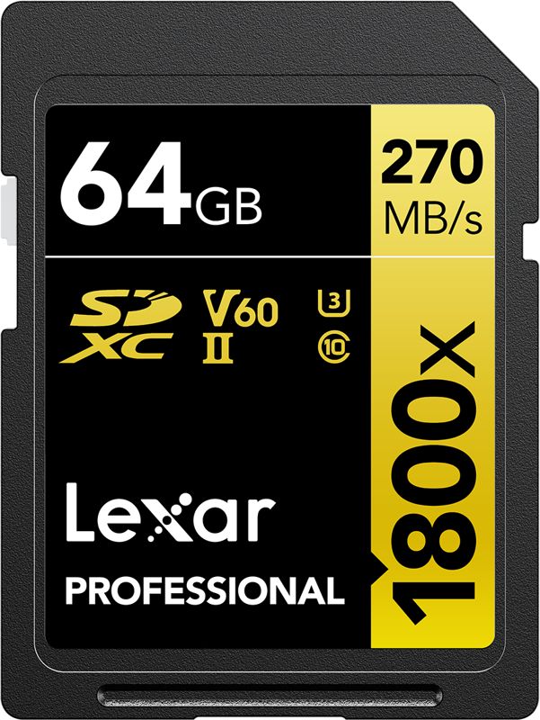 Lexar memory card SDXC 64GB Professional