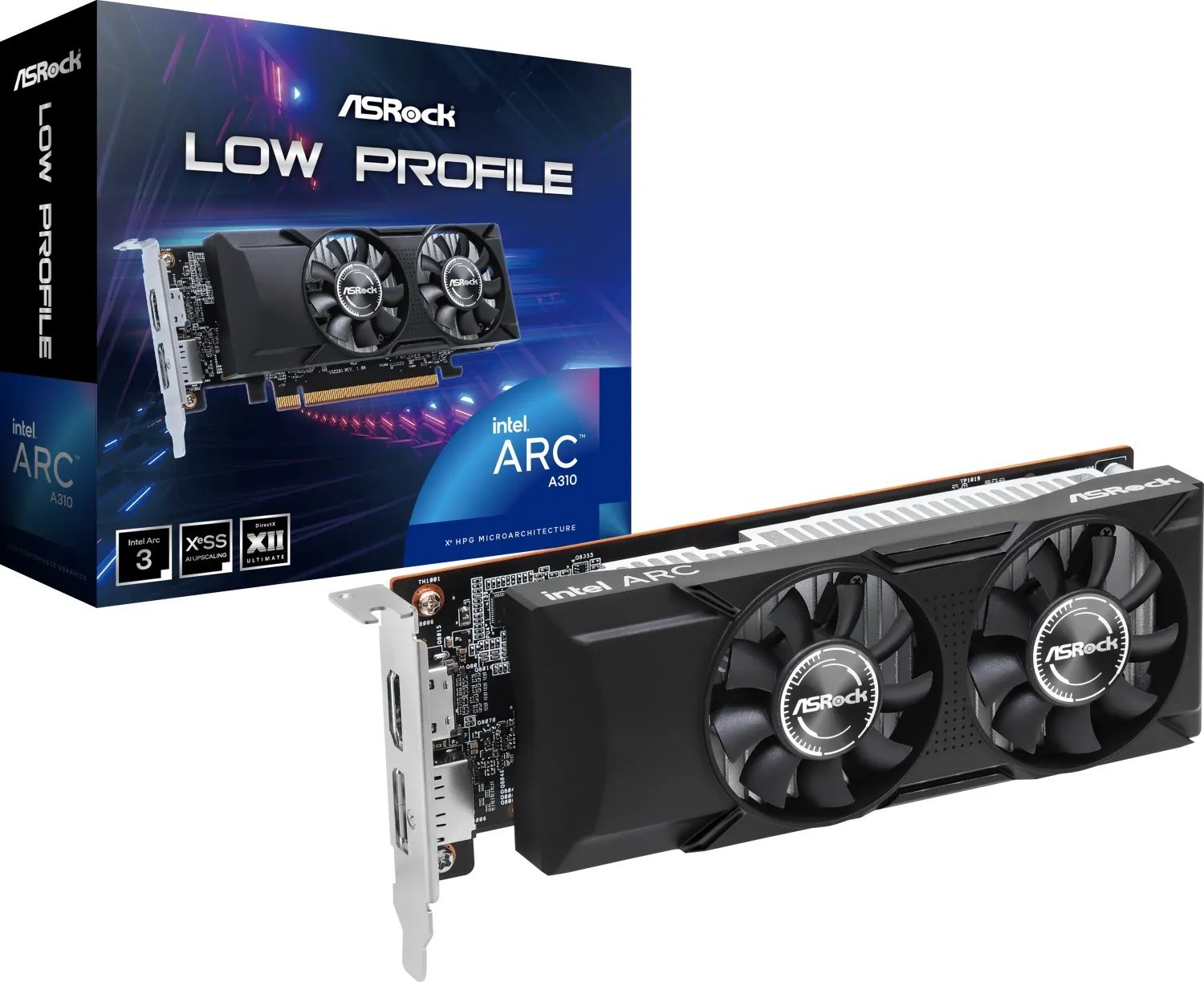 Graphics Card|ASROCK|Intel|Arc A310|2000 MHz|4 GB|GDDR6|64 bit|PCI