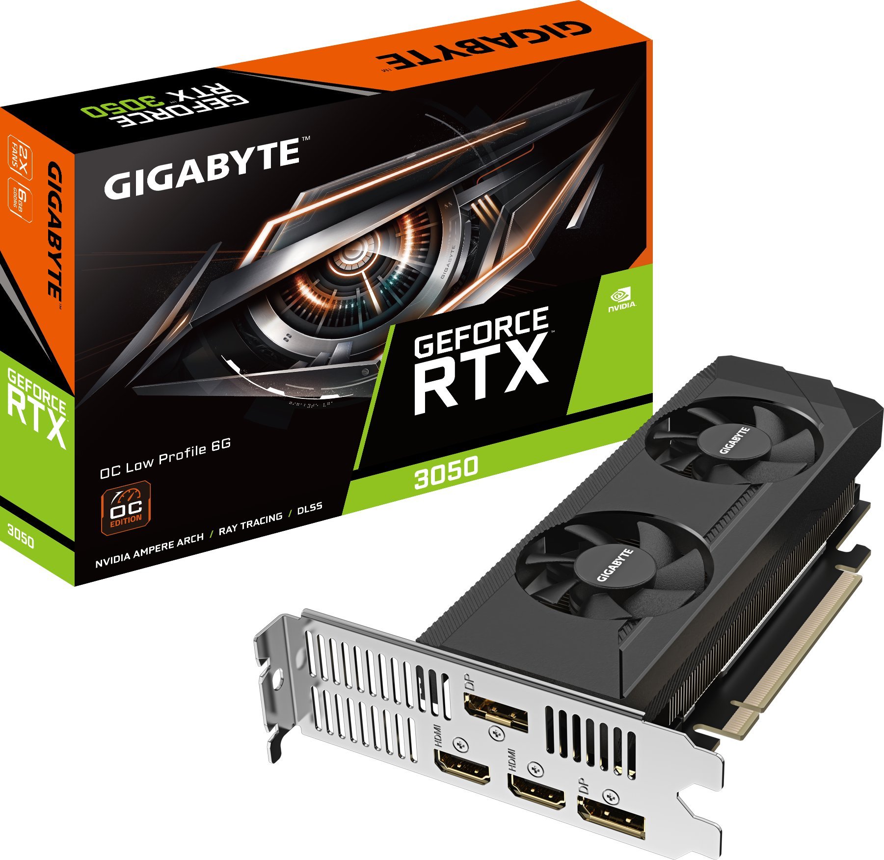 GIGABYTE GeForce RTX 3050 Low Profile/OC/6GB/GDDR6