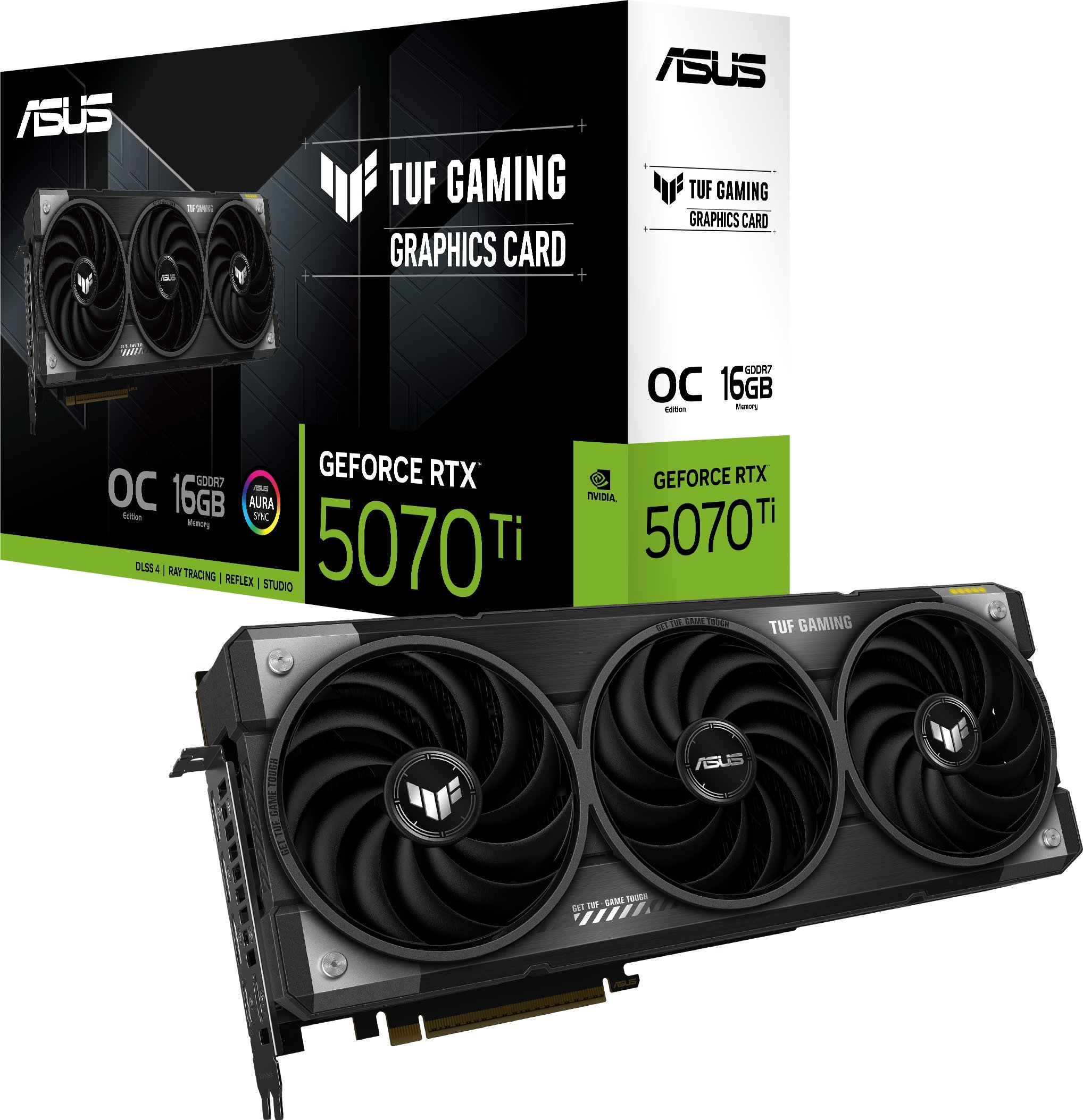 Graphics Card|ASUS|NVIDIA GeForce RTX 5070 Ti|16