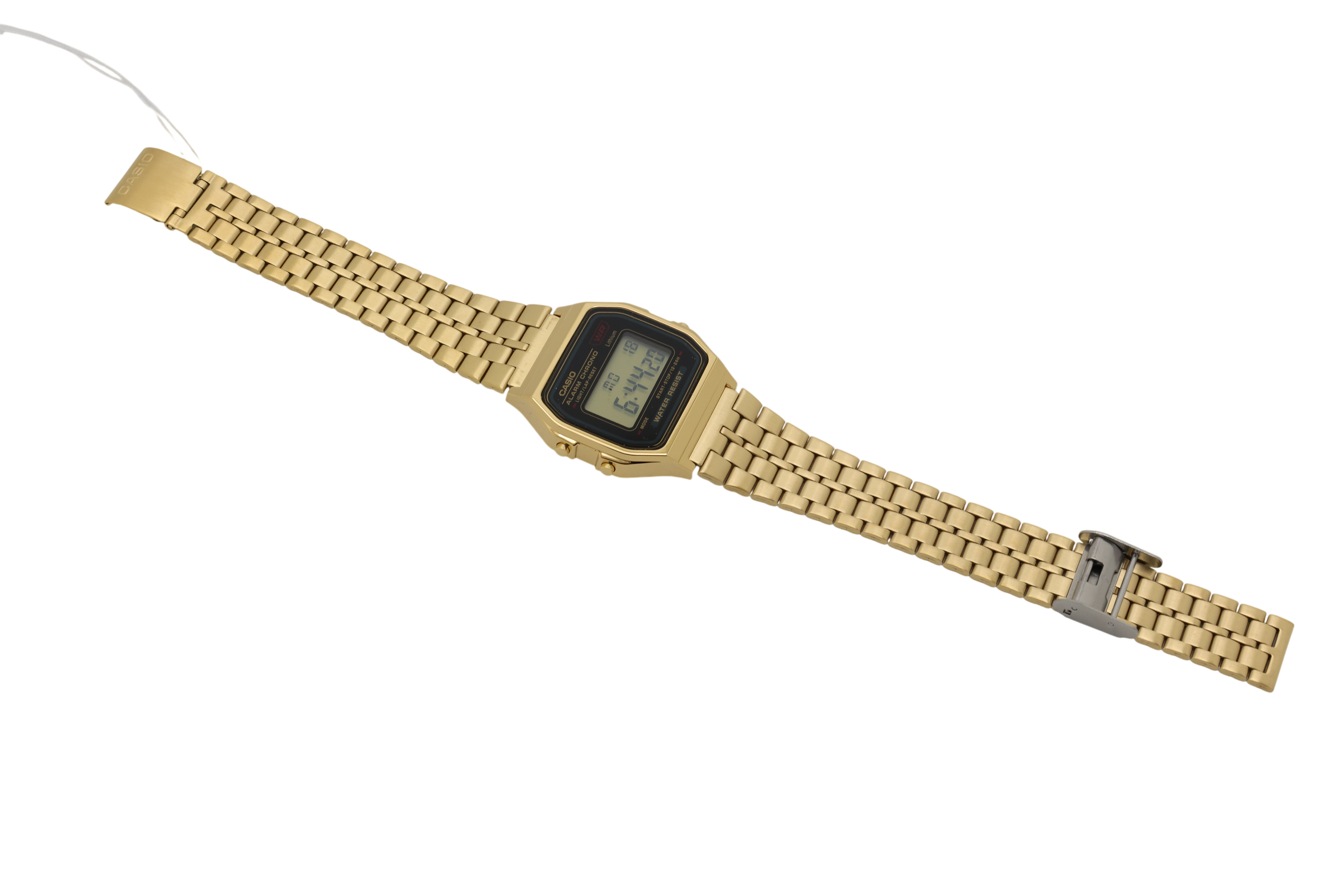 CASIO A159WGEA-1DF Vintage Unisex-Digitaluhr mit Edelstahlband