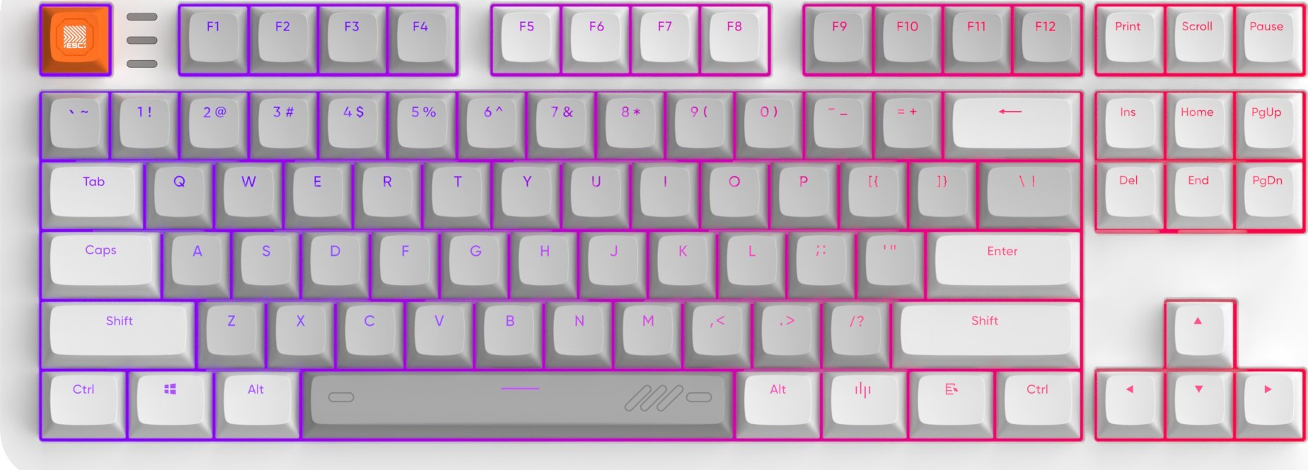 Klawiatura Dark Project ALU87 Delta G3Ms