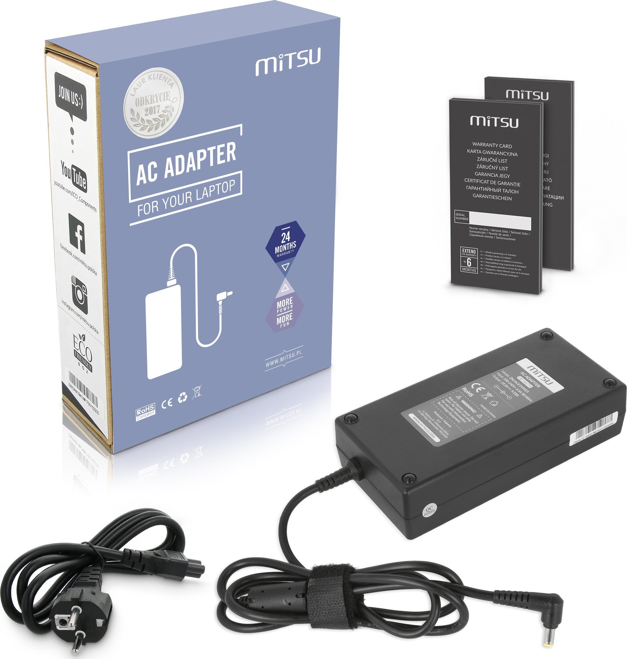 Mitsu AC Adapter Acer 19.5V