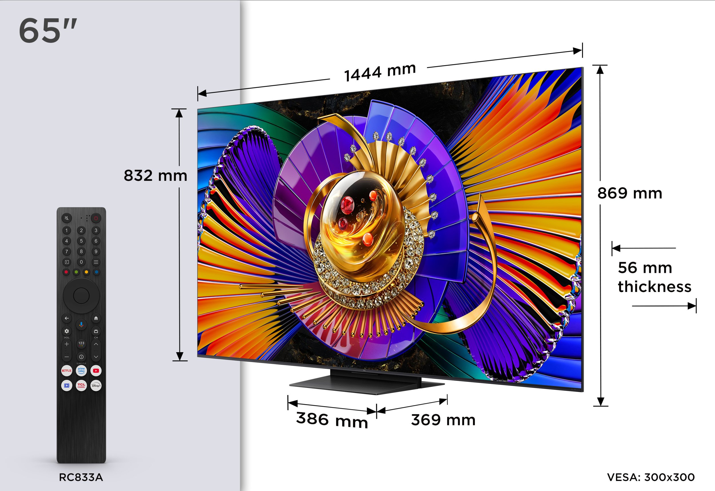Telewizor TCL C7L SQD-MiniLED 65`` 4K