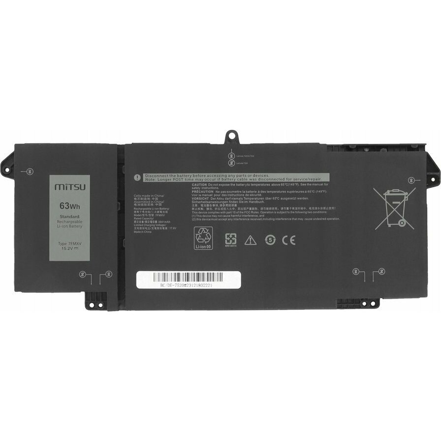 Mitsu Battery 7FMXV for Dell Latitude
