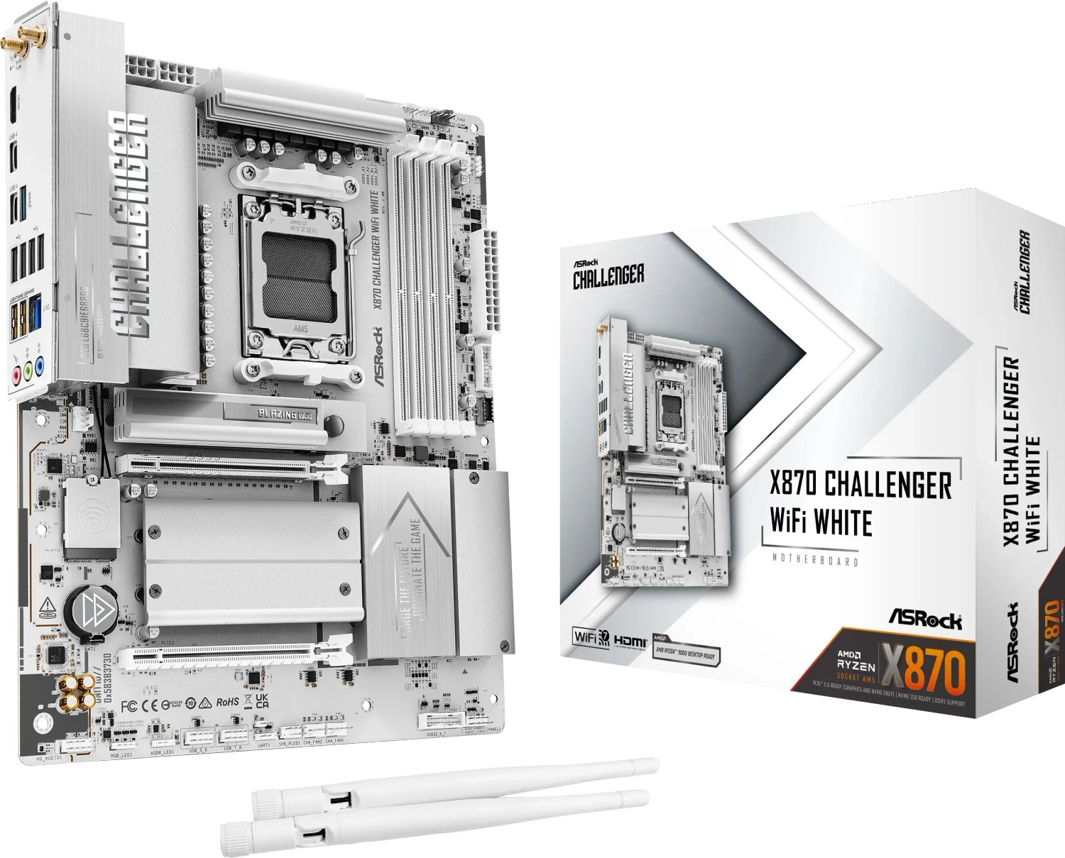 Asrock X870 CHALLENGER WIFI WHITE motherboard