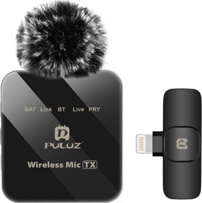 Wireless Lavalier Microphone PULUZ PU647B (lightning)