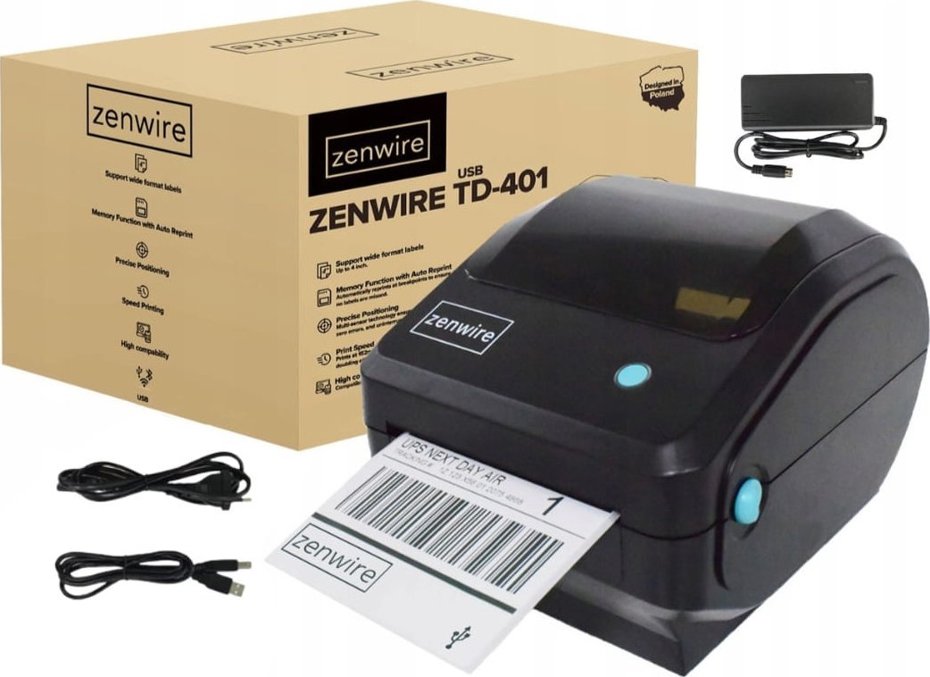 Drukarka etykiet Zenwire Termiczna do etykiet