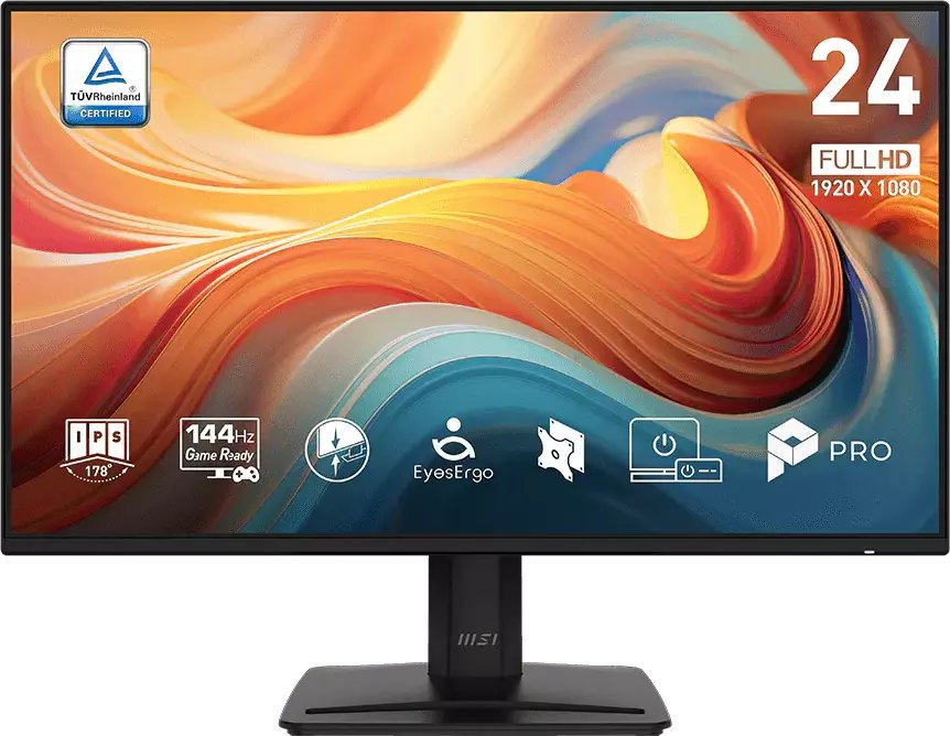MSI Pro/MP242 E14A/23,8"/IPS/FHD/144Hz/1ms/Čierna/3R |
