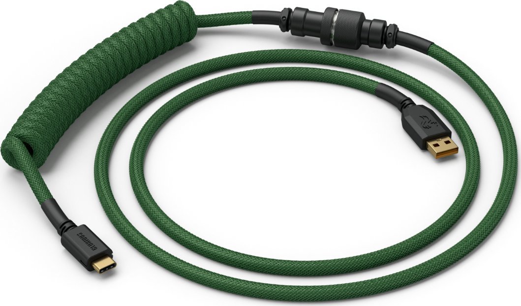 Glorious Coiled Cable Forest Green, USB-C
