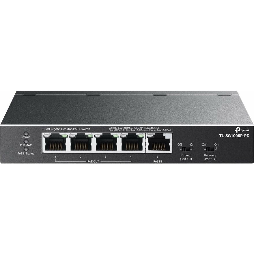 TP-LINK Switch SG1005P-PD 5xGE (1xPoE++ 4xPoE+)
