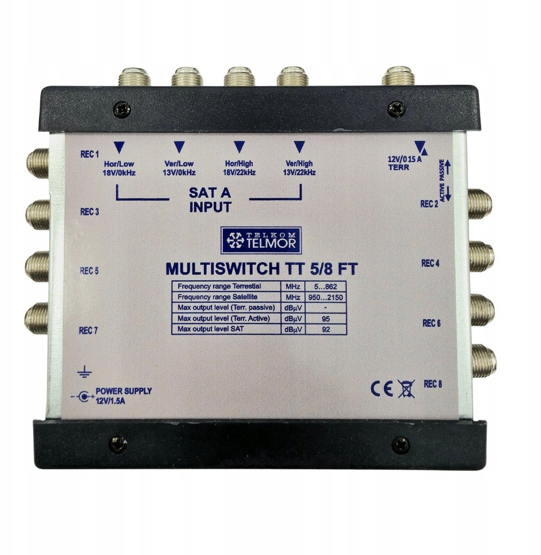Antena satelitarna Telkom-Telmor Multiswitch TT 5/8