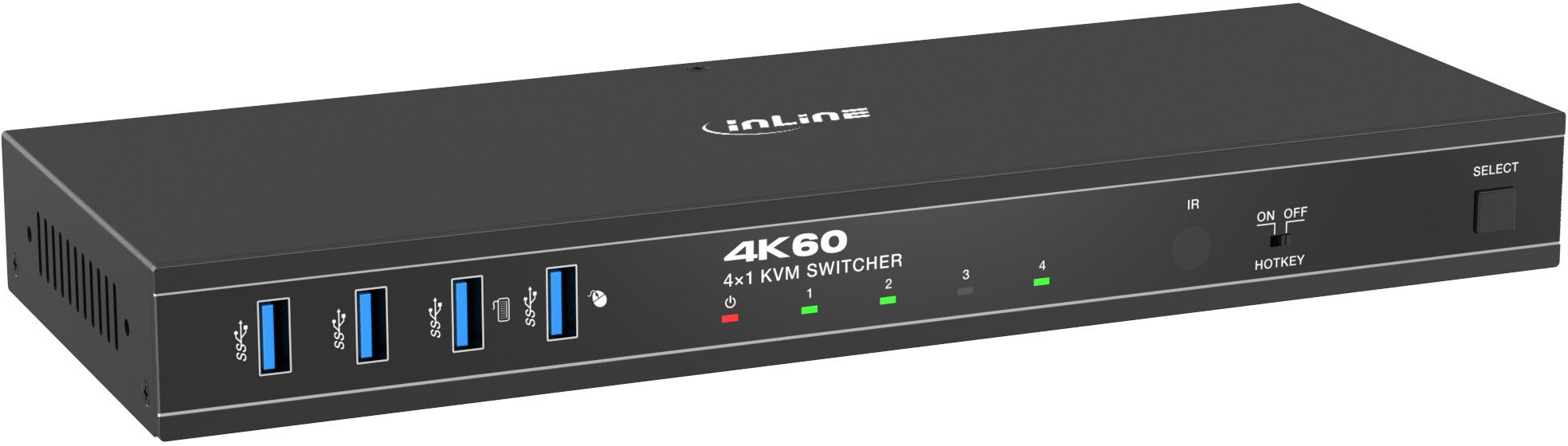 Przełącznik Altusen InLine® KVM Switch, 4x1
