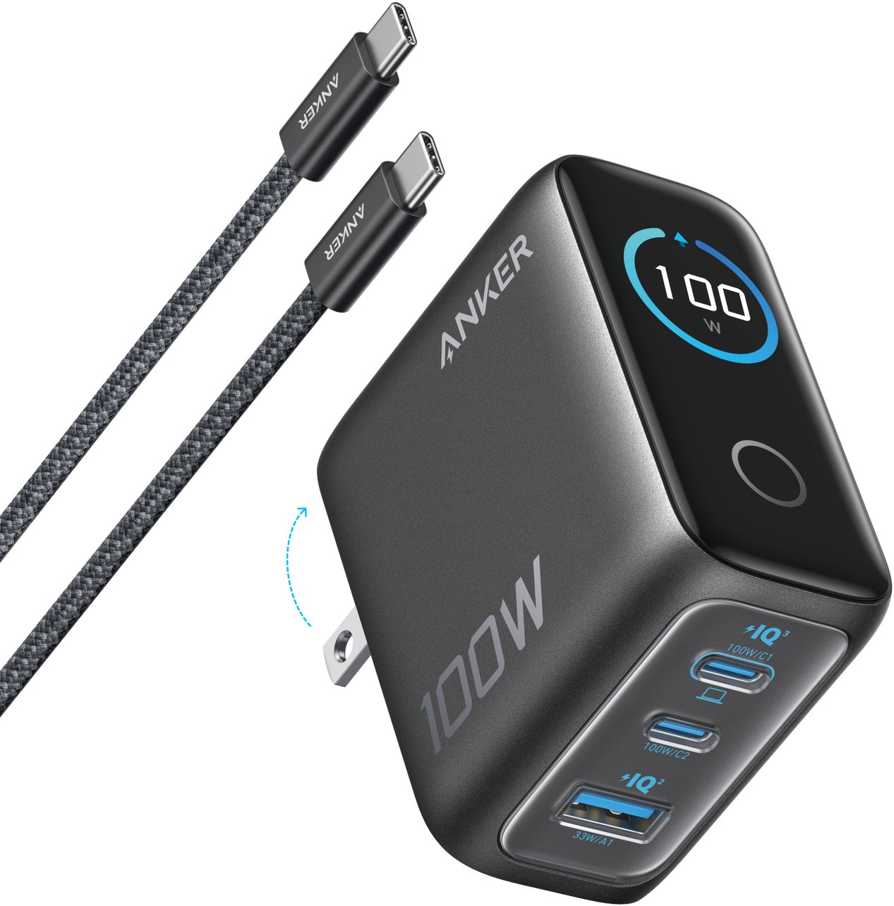 Ładowarka Anker SMART z wyświetlaczem sieciowa