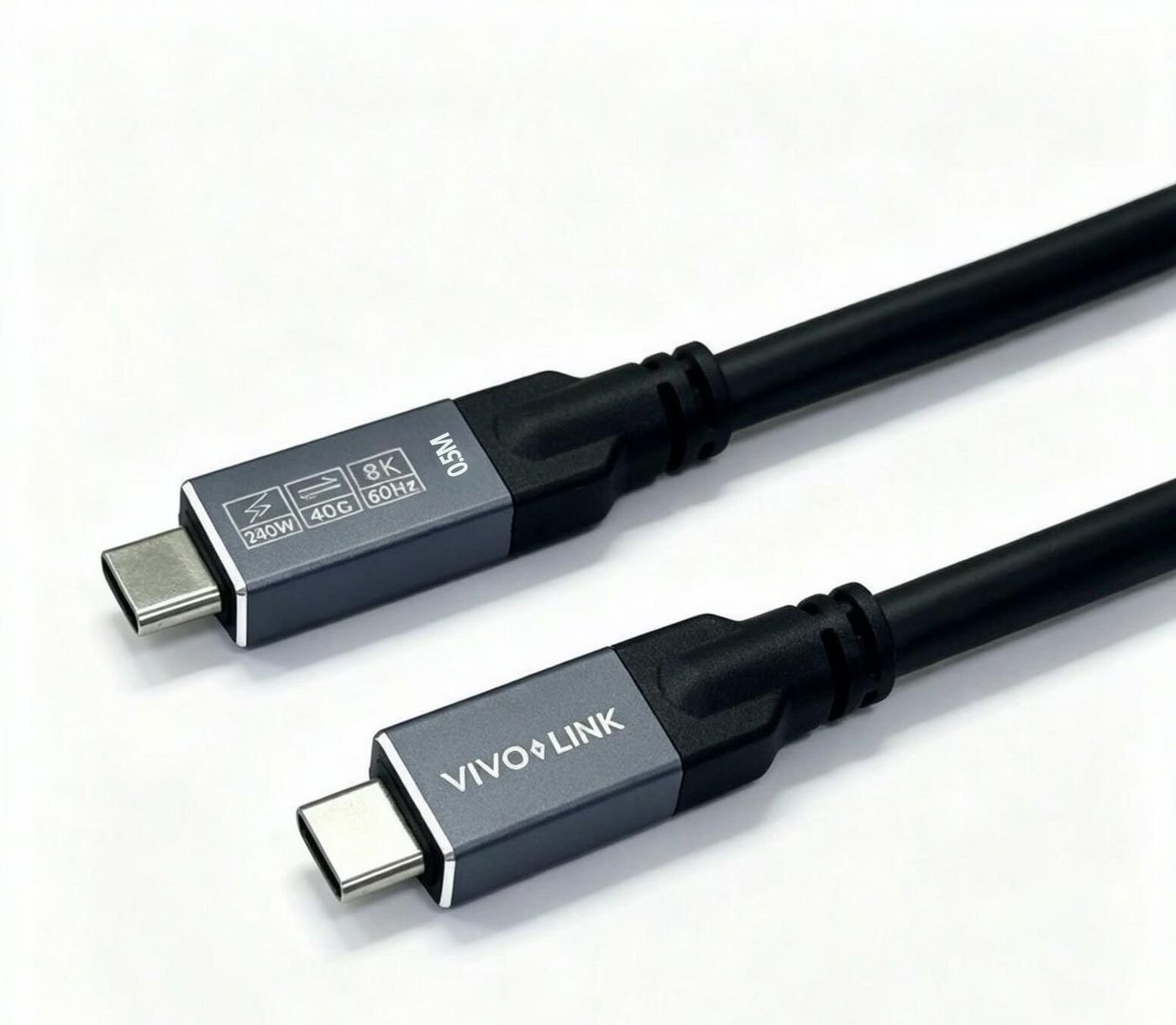 VivoLink USB-C to USB-C 0.5m