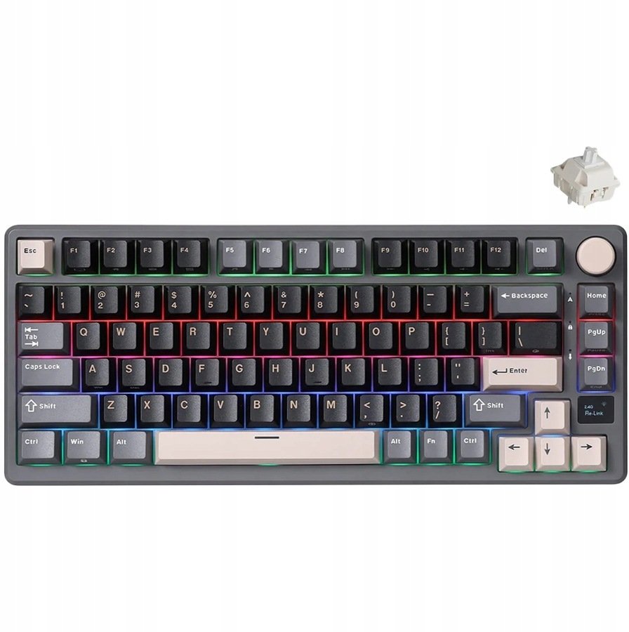 ROYAL KLUDGE M75 Phantom, Cream Switch