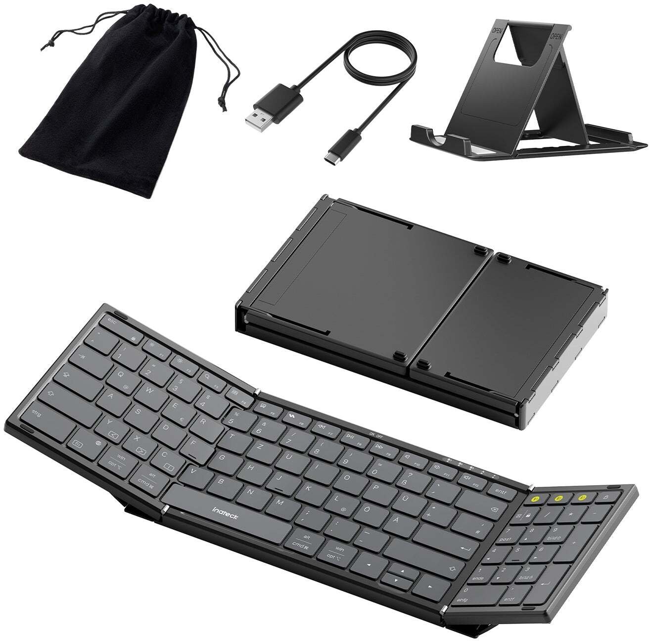 Klawiatura Inateck N0135_BLACK klawiatura Dom/Biuro Bluetooth